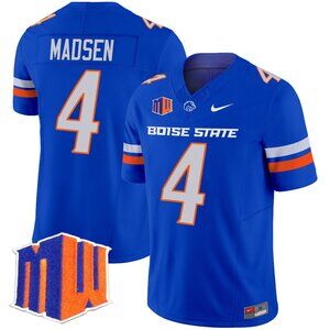 Mens Kids Youths Maddux Madsen Royal Vapor Stitched Jersey
